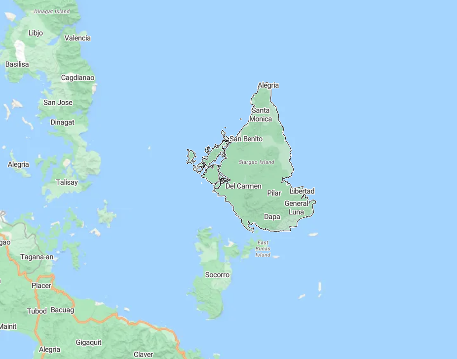 Siargao Island Map